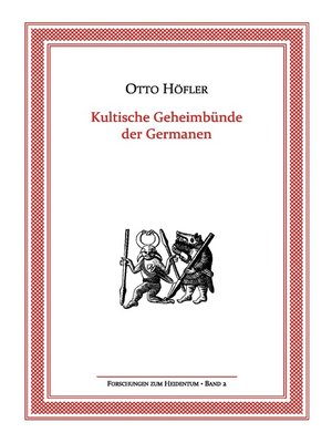 cover image of Kultische Geheimbünde der Germanen